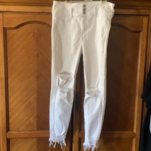 American Eagle white jeans size 10 short NWOT